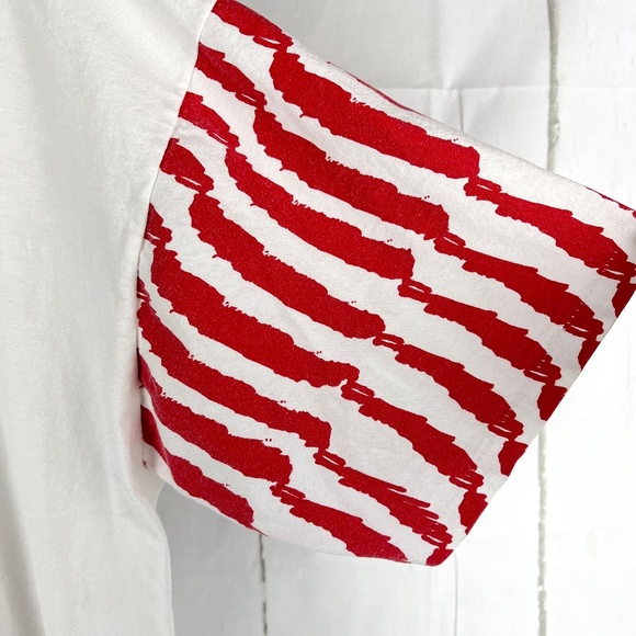 Vintage L.A.T Sport Men's Size XL T-Shirt American Flag Sleeves Single Stitch - Picture 8 of 9